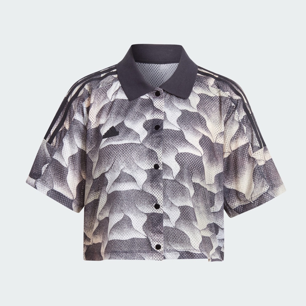 TIRO PRINT MESH SUMMER SHIRT  - Putty Grey