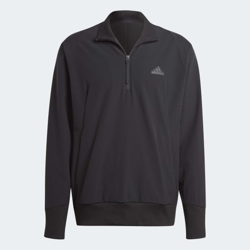Z.N.E. WOVEN QUARTER ZIP  - Black