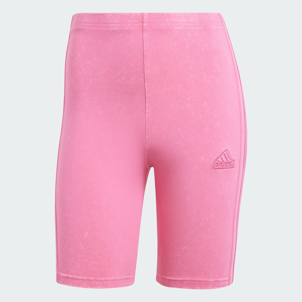 ALL SZN GARMENT WASH 3-STRIPES BIKE SHORTS - Pulse Magenta