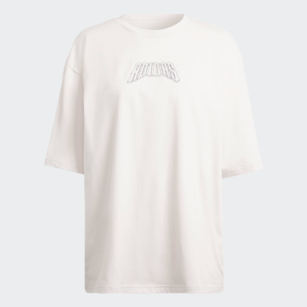 BAND MERCH GRAPHIC BOYFRIEND TEE - Putty Mauve