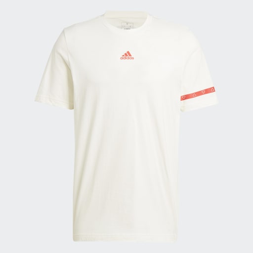BRAND LOVE COLLEGIATE GRAPHIC TEE - Off White