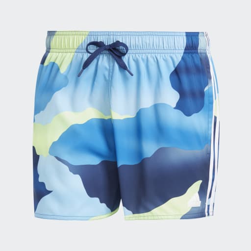 CITY ESCAPE CAMO 3-STRIPES CLX SWIM SHORT - Dark Blue