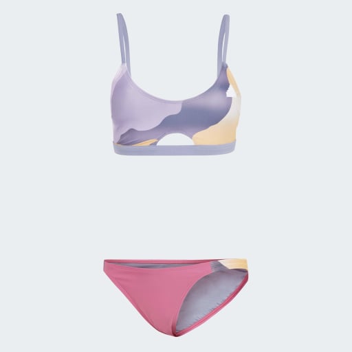 CITY ESCAPE CAMO BIKINI SET - Silver Violet