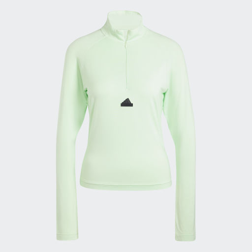 CITY ESCAPE QUARTER-ZIP LONG SLEEVE - Semi Green Spark