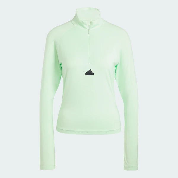 CITY ESCAPE QUARTER-ZIP LONG SLEEVE - Semi Green Spark