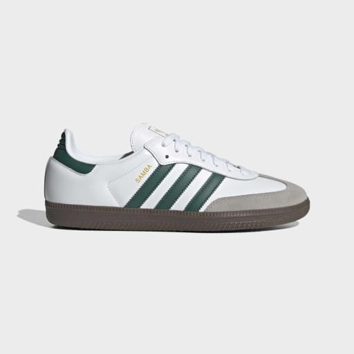 SAMBA OG SHOES - Cloud White / Collegiate Green / Clear Granite