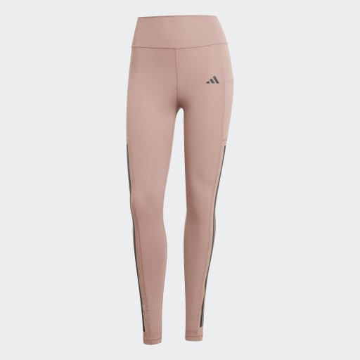 ADIDAS OPTIME 3-STRIPES FULL LENGTH LEGGINGS - Pink