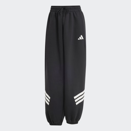 FUTURE ICONS THREE STRIPES PARACHUTE PANT - Black