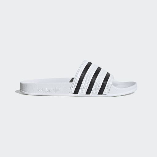 ADILETTE SLIDES - White / Core Black / White