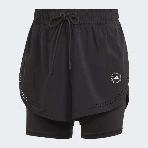 ADIDAS BY STELLA MCCARTNEY TRUEPURPOSE 2-IN-1 TRAINING SHORTS - Black
