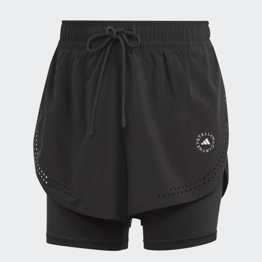 ADIDAS BY STELLA MCCARTNEY TRUEPURPOSE 2-IN-1 TRAINING SHORTS - Black