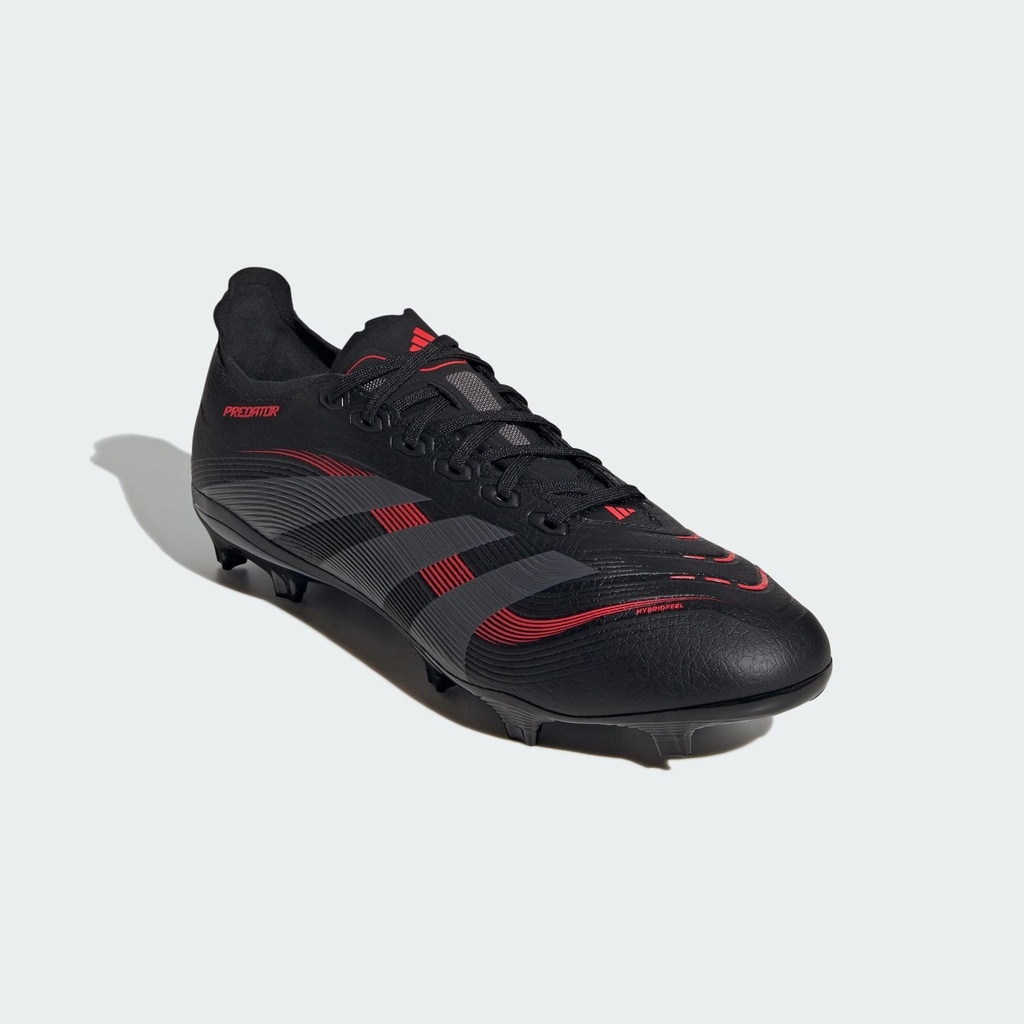 PREDATOR LEAGUE FIRM/MULTI-GROUND BOOTS - Core Black / Grey Four / Lucid Red