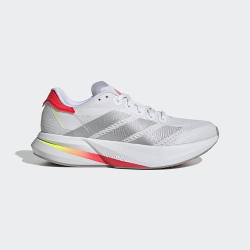 DURAMO SPEED 2 RUNNING SHOES - Cloud White / Silver Metallic / Lucid Red