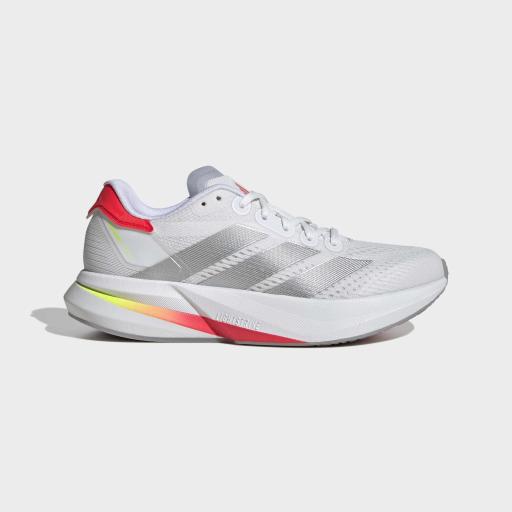 DURAMO SPEED 2 RUNNING SHOES - Cloud White / Silver Metallic / Lucid Red