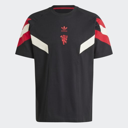 MANCHESTER UNITED ORIGINALS T-SHIRT - Black / Mufc Red