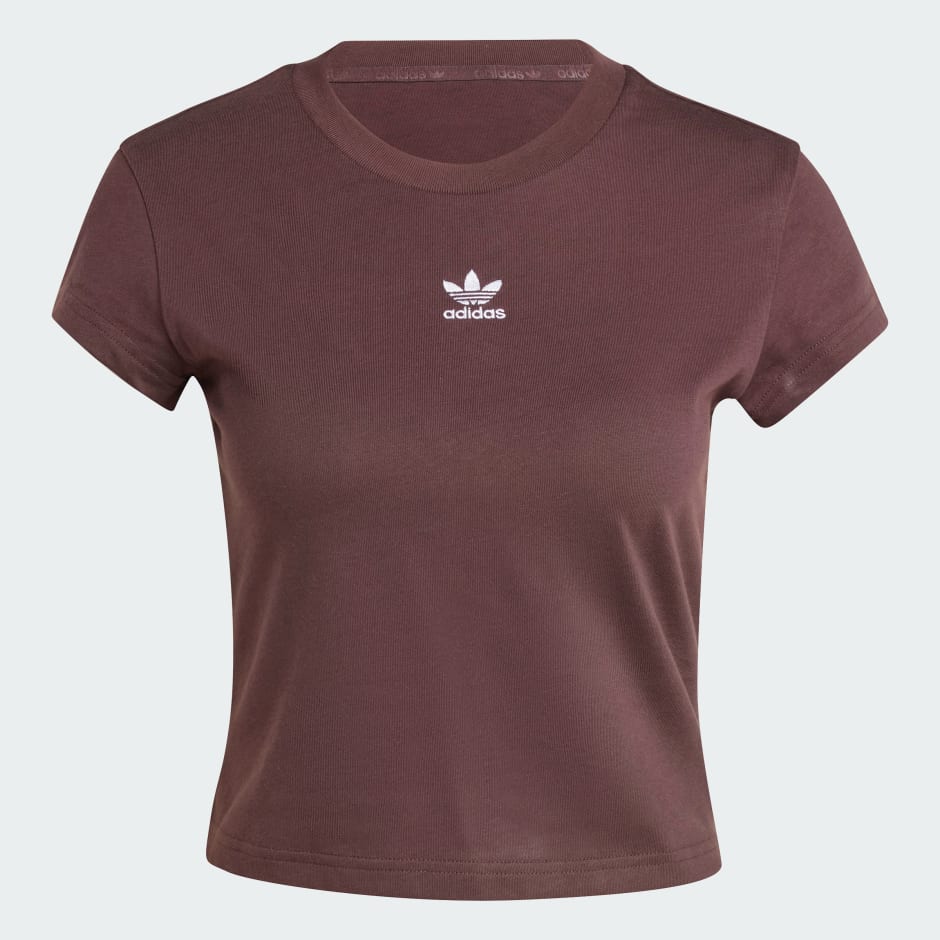 ESSENTIALS SLIM T-SHIRT - Shadow Brown
