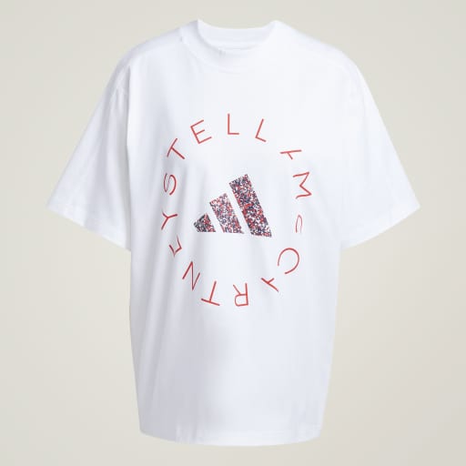 ADIDAS BY STELLA MCCARTNEY LOOSE GRAPHIC T-SHIRT - White