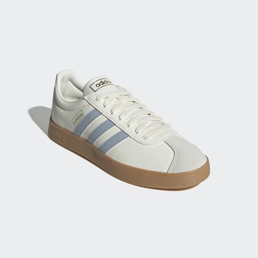 VL COURT CLASSIC SHOES - Off White / Wonder Blue / Gold Metallic