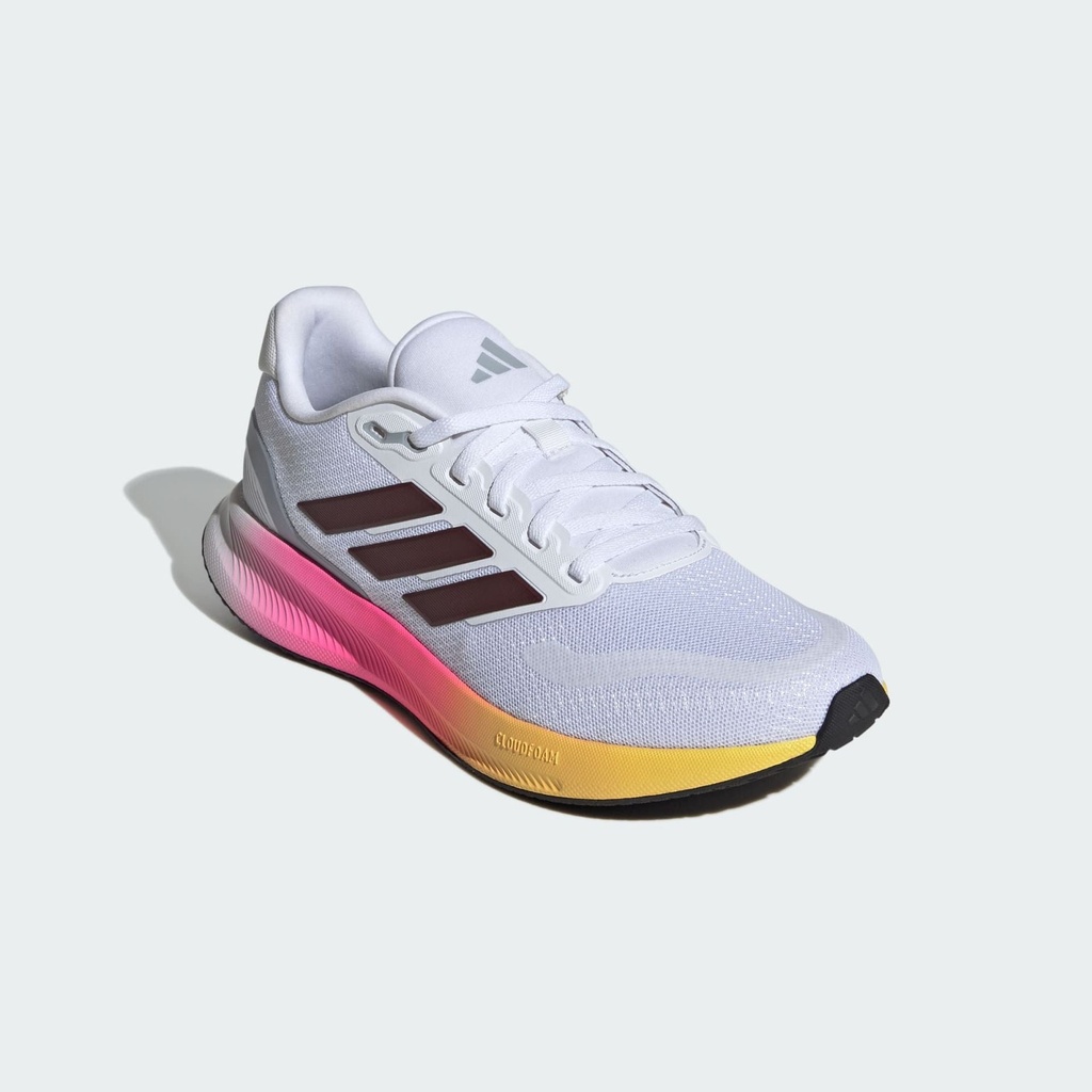 RUNFALCON 5 RUNNING SHOES - Cloud White / Aurora Met. / Core Black