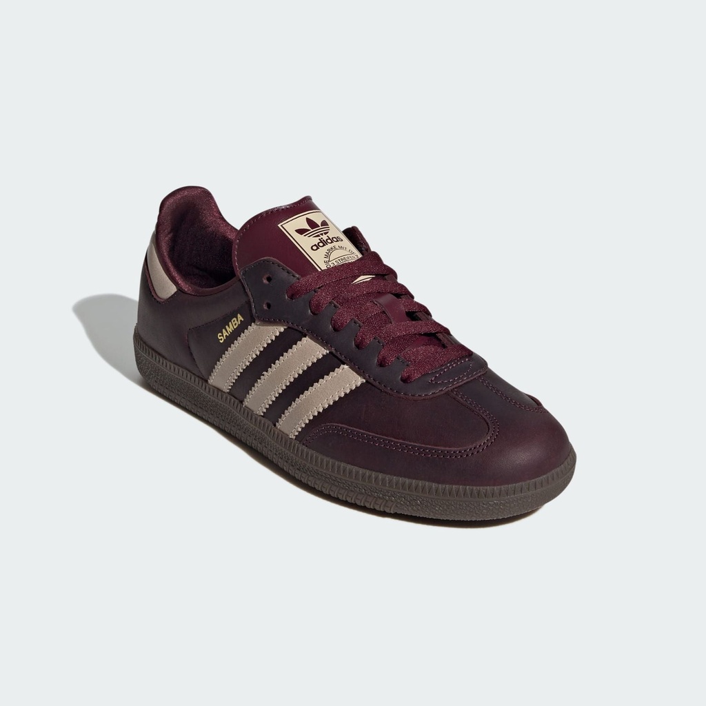 SAMBA OG SHOES - Maroon / Crystal Sand / Gold Metallic