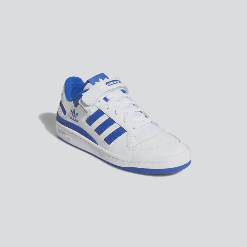 FORUM LOW SHOES - Ftwr White / Ftwr White / Team Royal Blue