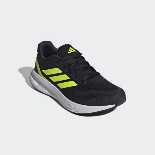 RUNFALCON 5 RUNNING SHOES - Core Black / Lucid Lemon / Cloud White