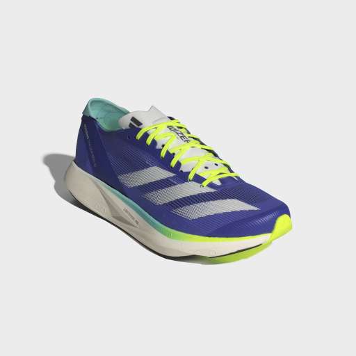 ADIZERO TAKUMI SEN 10 SHOES - Cobalt Blue / Zero Metalic / Lucid Lemon