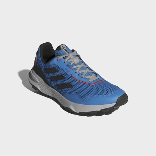 TRACEFINDER TRAIL RUNNING SHOES - Pulse Blue / Core Black / Semi Impact Orange