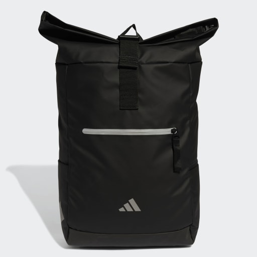 ULTRAMODERN BACK-TO-UNIVERSITY ROLLTOP BACKPACK - Black / White