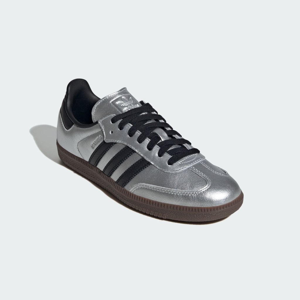 SAMBA OG SHOES - Silver Metallic / Core Black / Gum