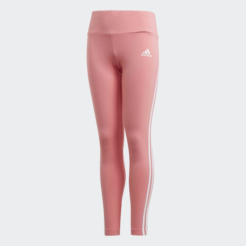 3-STRIPES COTTON LEGGINGS - Hazy Rose / White