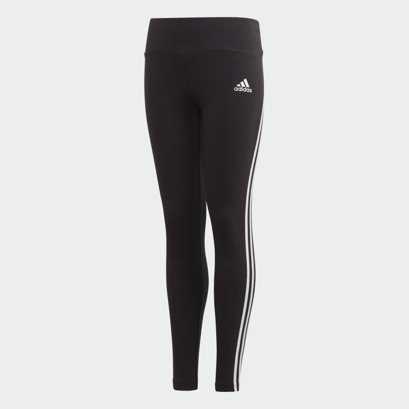 3-STRIPES COTTON LEGGINGS - Black / White
