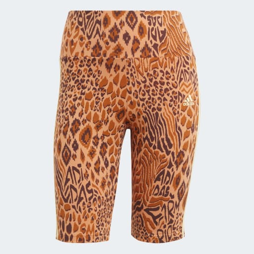 ADIDAS X FARM RIO BIKE SHORTS - Hazy Copper / Fox Red / Mystery Brown