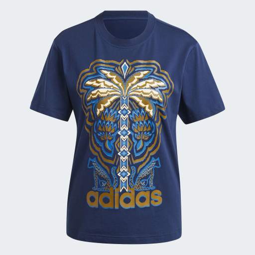 ADIDAS X FARM RIO GRAPHIC T-SHIRT - Night Indigo