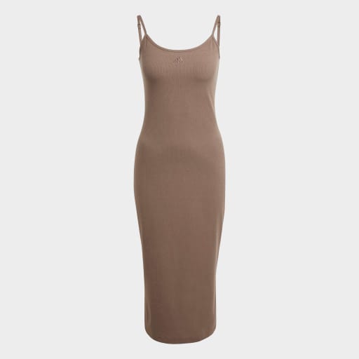 ALL SZN RIB FITTED MIDI DRESS - Earth Strata