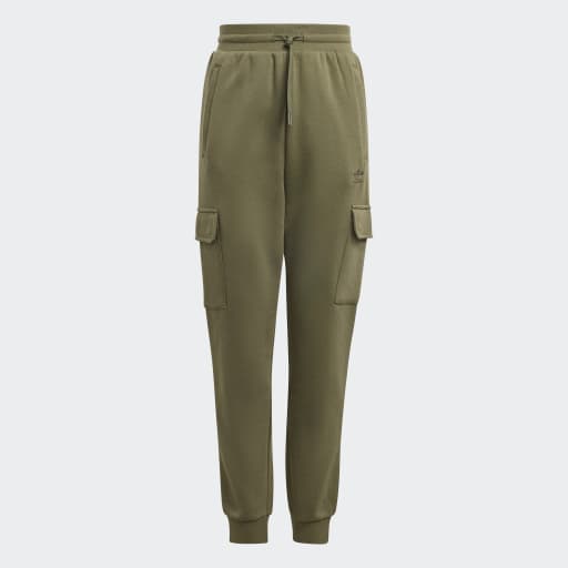 FLEECE CARGO JOGGERS KIDS - Olive Strata