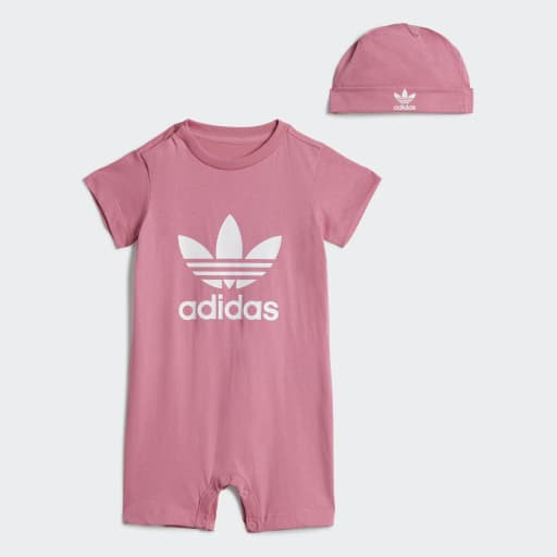 GIFT SET JUMPSUIT AND BEANIE - Pink