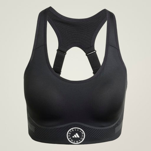 ADIDAS BY STELLA MCCARTNEY TRUEPACE HIGH SUPPORT SPORTS BRA - Black