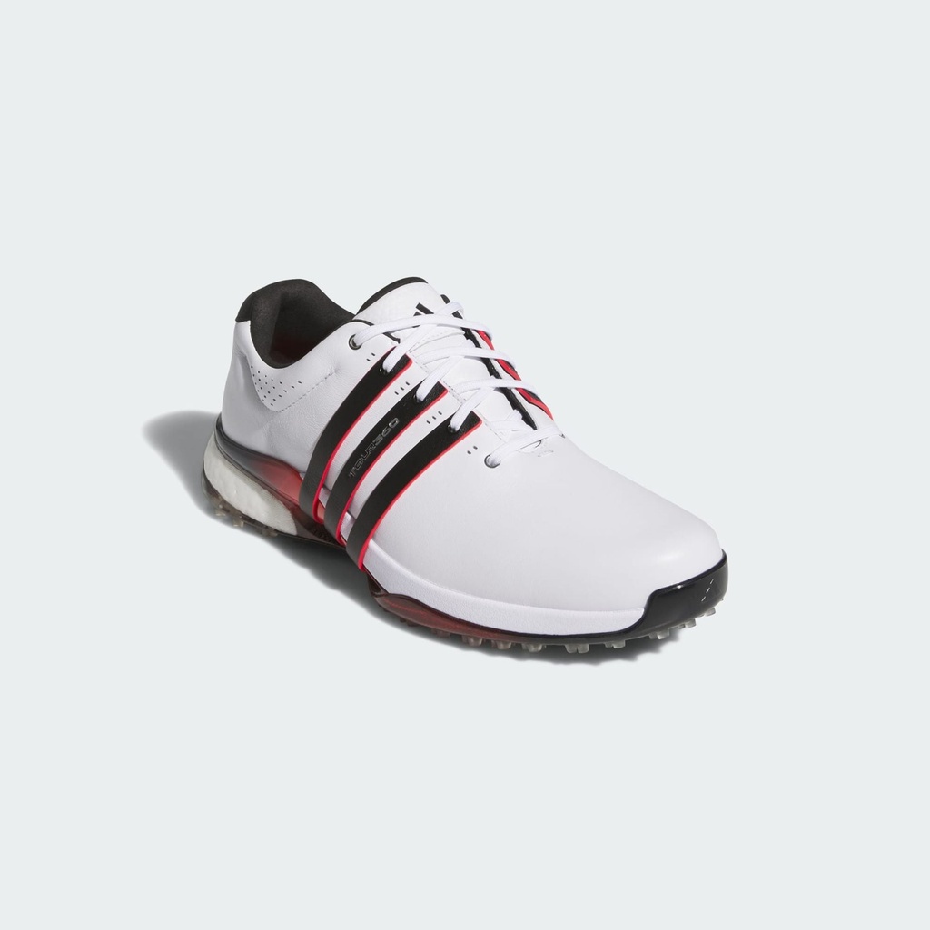 TOUR360 25 SPIKELESS GOLF SHOES - Cloud White / Core Black / Lucid Red