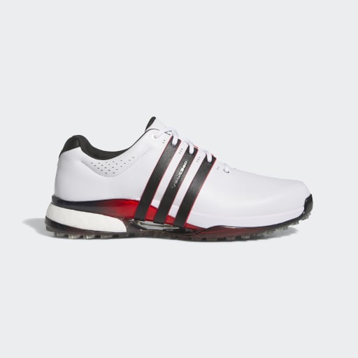 TOUR360 25 SPIKELESS GOLF SHOES - Cloud White / Core Black / Lucid Red