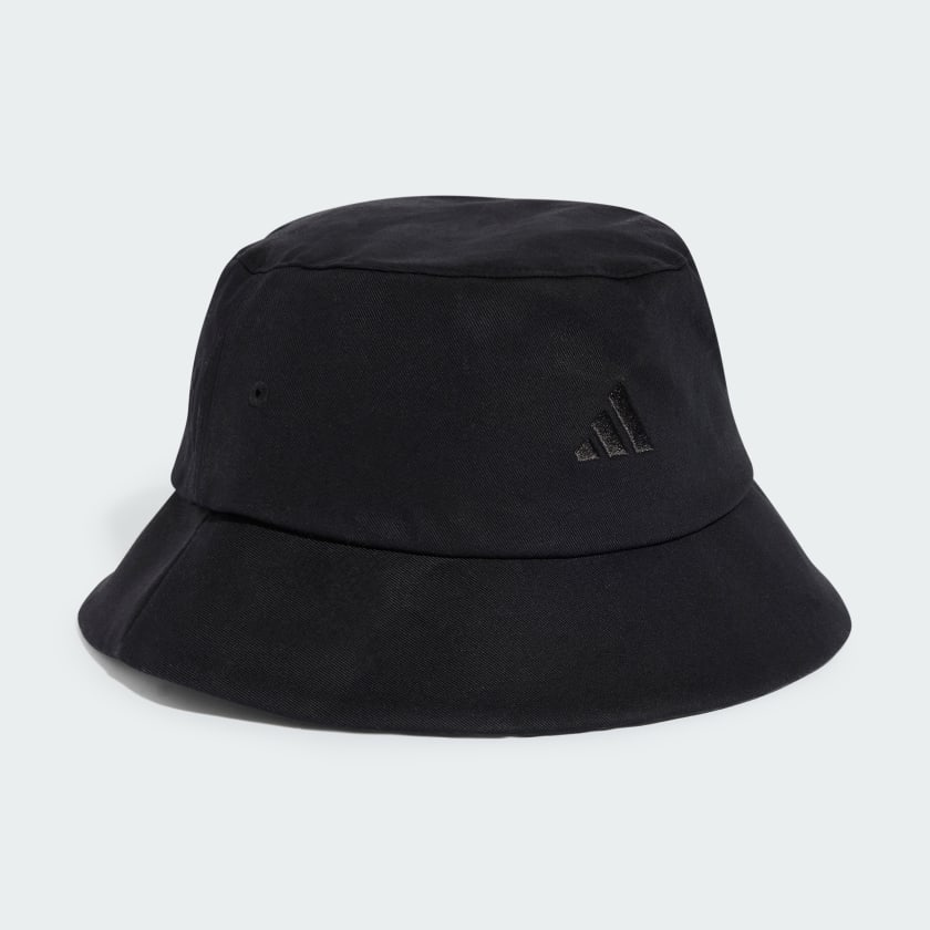 3-STRIPES BUCKET HAT - Black / White