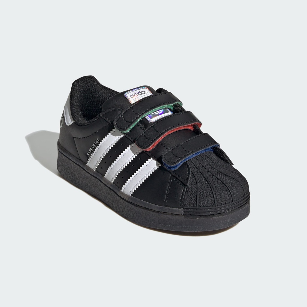 SUPERSTAR LED LIGHTS COMFORT CLOSURE SHOES - Core Black/Ftwr White/Bright Red