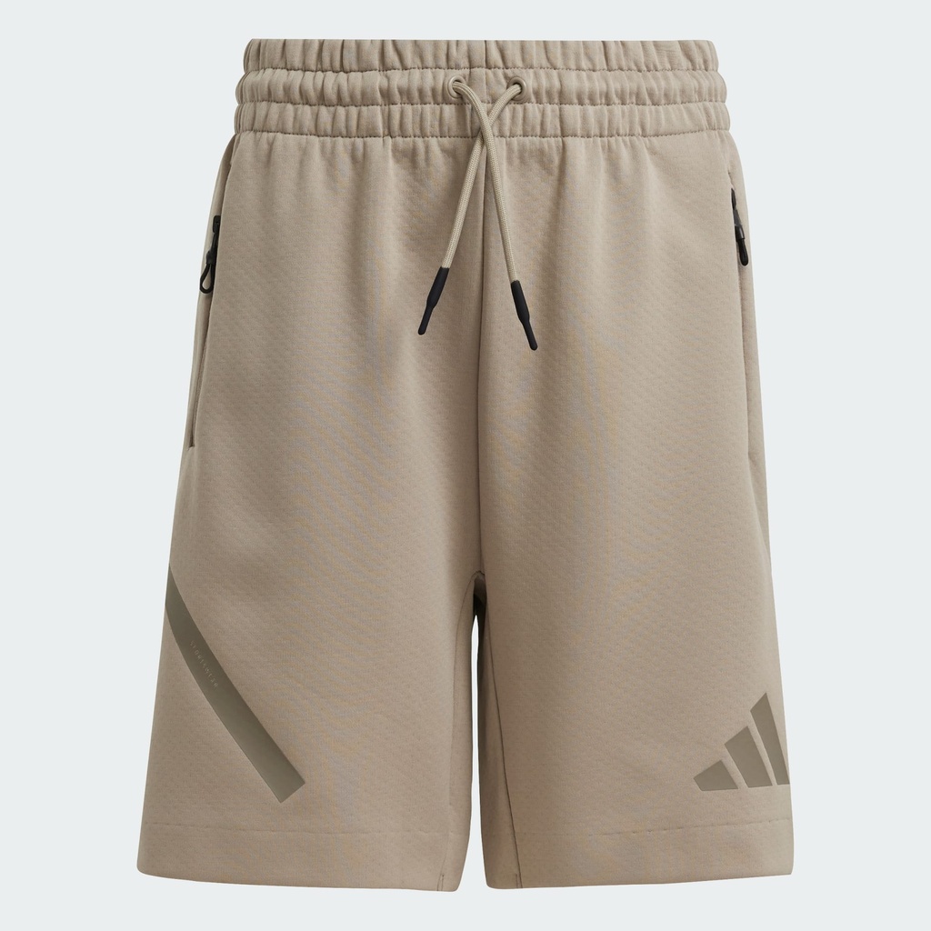 ADIDAS Z.N.E. SHORTS KIDS - Putty Beige/Simple Brown