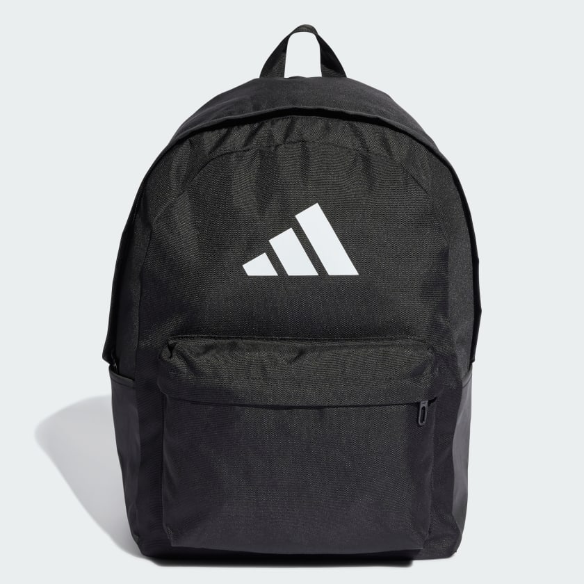 CLASSIC 3 BAR LOGO BACKPACK - Black / White