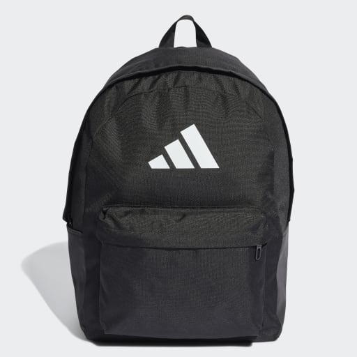 CLASSIC 3 BAR LOGO BACKPACK - Black / White
