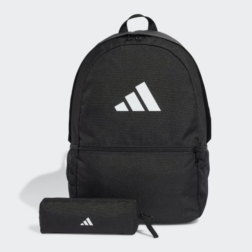 BACKPACK WITH PENCIL CASE - Black / Black