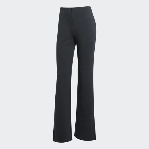 SOFT LUX FLARED TRACKSUIT BOTTOMS - Black