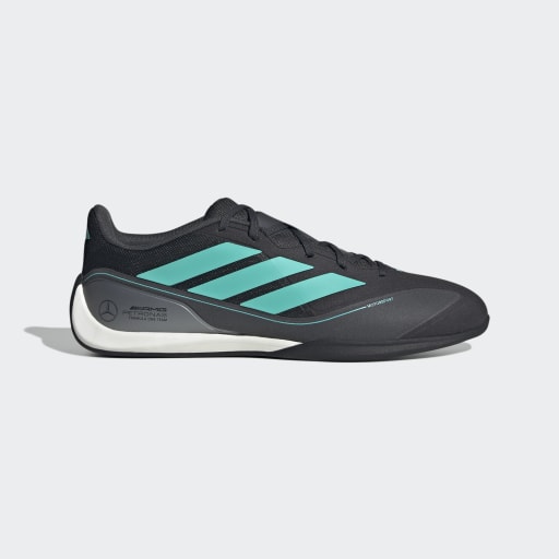 ADIDAS FEROZA BASE MERCEDES AMG PETRONAS F1 TEAM SHOES - Core Black / Semi Mint Rush / Iron Metallic