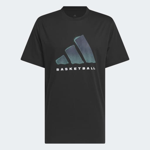 ADIDAS BASKETBALL GRAPHIC T-SHIRT - Black / Black