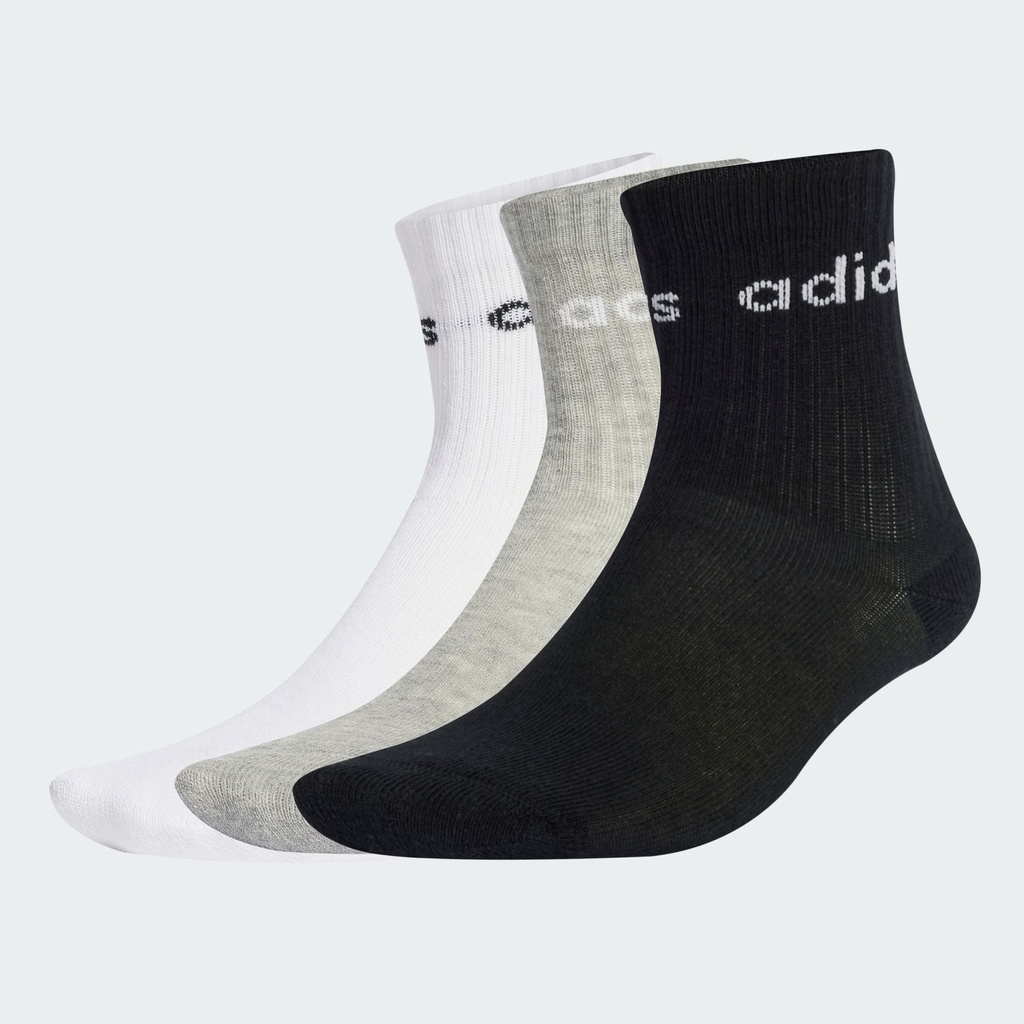 LINEAR KIDS CREW 3 PAIRS PER PACK SOCKS - White / White